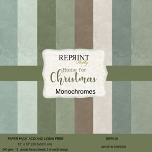 Paperpack Reprint - Home for Christmas Monochromes - 12x12