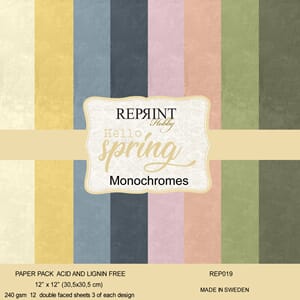 FORHÅNDSBEST!  Paperpack Reprint - Hello Spring Monochromes