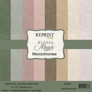 Paperpack Reprint - Hidden Magic Monochromes - 12x12