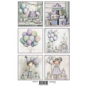 Reprint - Papper Klippark - Timeless Party- A4