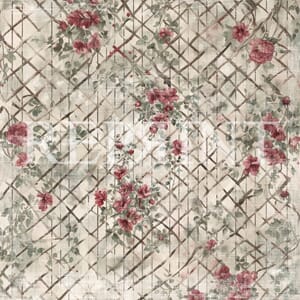 Papper Scrapbooking Reprint - X-mas Flower Fe