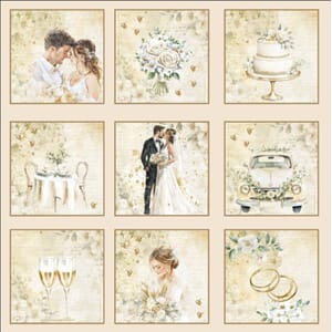 Papper Scrapbooking Reprint - Marry Me - 12x1
