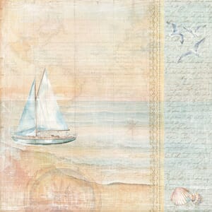 Papper Scrapbooking Reprint - The Beach Seas