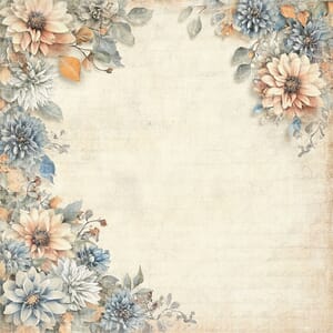 Papper Scrapbooking Reprint - Flower Corner -