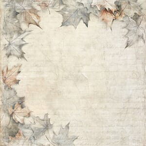 Papper Scrapbooking Reprint - Leaf Corner - 1