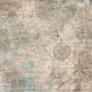 Papper Scrapbooking Reprint -Masculine Moments , Old Map - 1