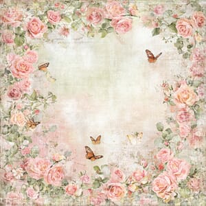 Papper Scrapbooking Reprint -Summer Garden Butterflies and r
