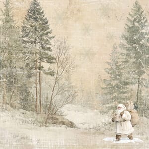 Papper Scrapbooking Reprint - Santa is coming - Cozy Winter