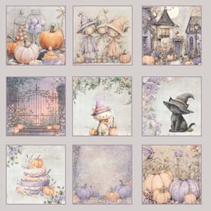 Papper Scrapbooking Reprint -Tags - Enchanted Halloween Coll