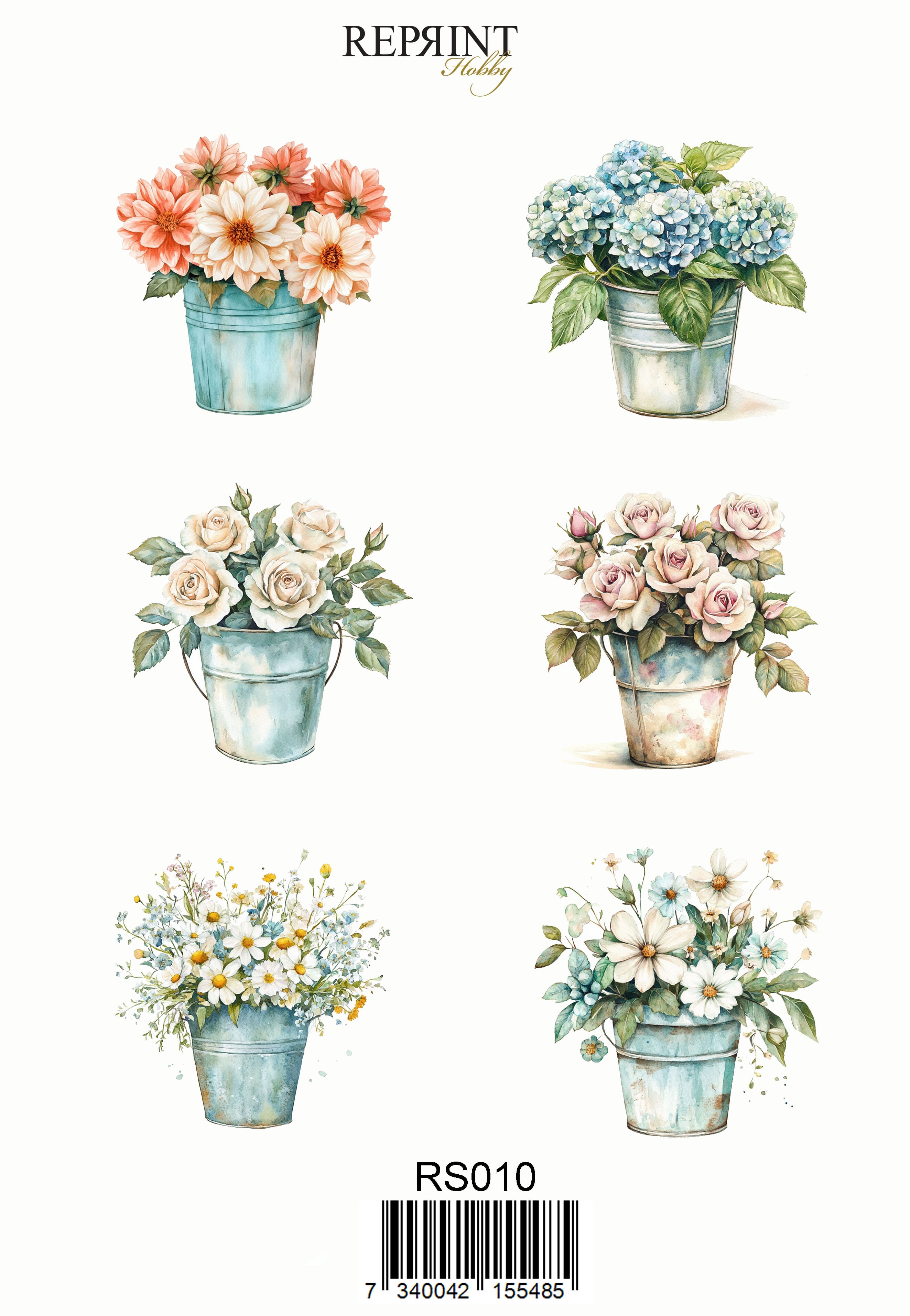 Stickers Reprint - The Beach Collection Flow - HOBBYLAGERET