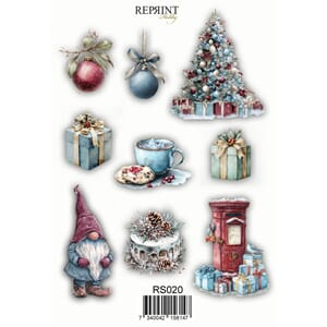 Stickers Reprint - Deck the halls - 11x16 cm