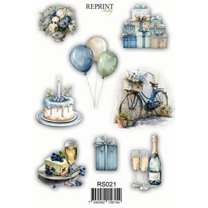 Stickers Reprint - Hip hip horray - 11x16 cm