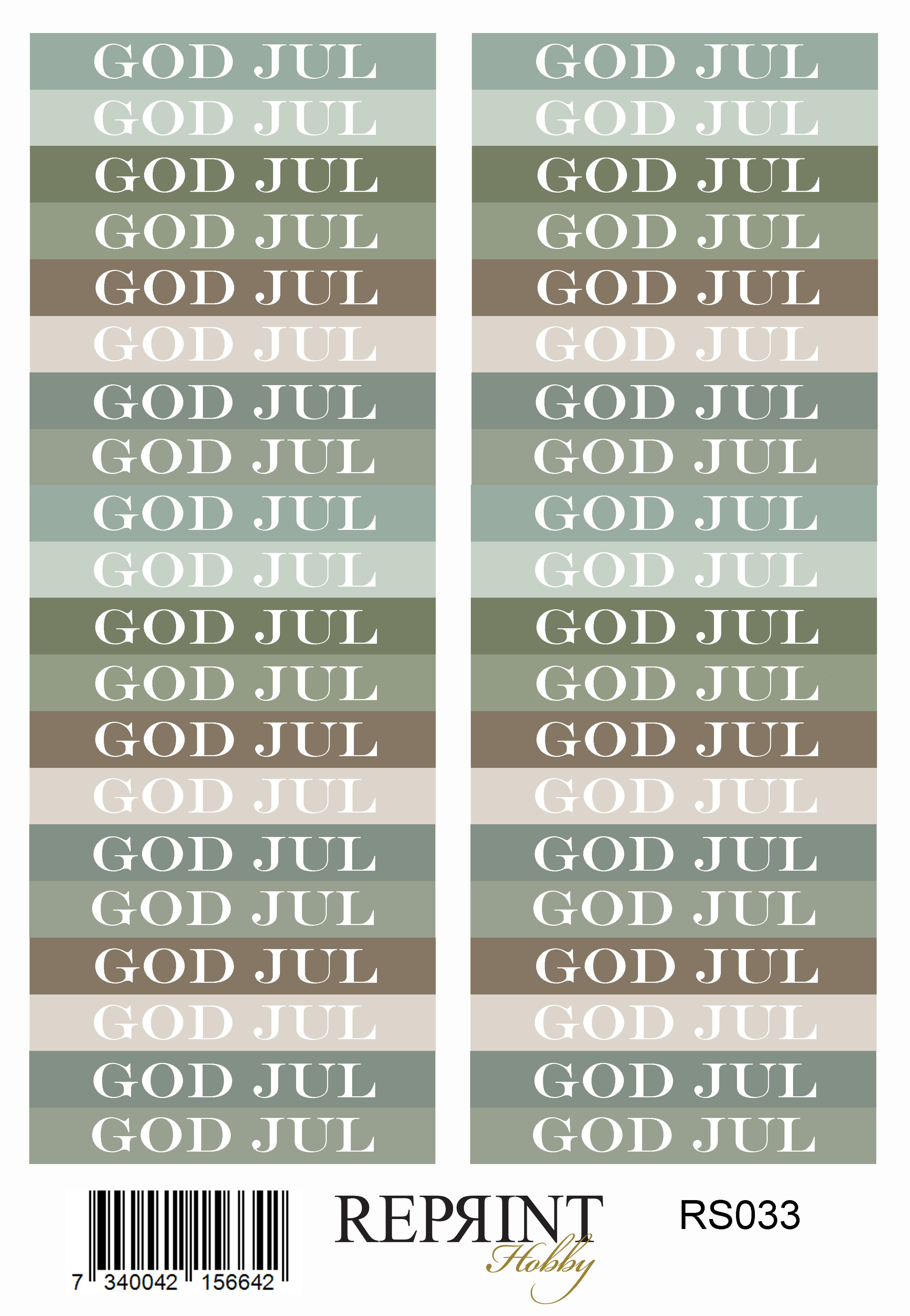 Stickers Reprint - Home for Christmas text - 11x16 cm - HOBBYLAGERET