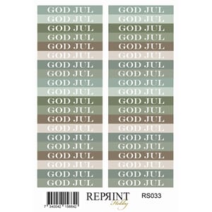 Stickers Reprint - Home for Christmas text - 11x16 cm