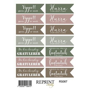 Stickers Reprint - Hidden Magic Norsk text - 11x16 cm