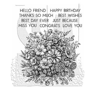 Stampers Anonymous Floristry Tim Holtz Cling Stamps (CMS485)