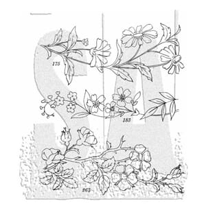 Stampers Anonymous Embroidery Tim Holtz Cling Stamps (CMS486