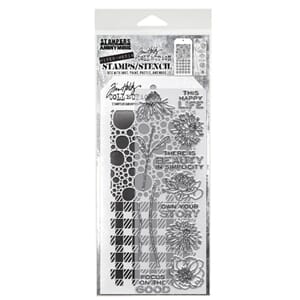Stampers Anonymous Mixed Media #24 Tim Holtz Clear Stamp and