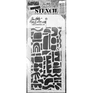 Stampers Anonymous Cutout Shapes 1 Tim Holtz Layering Stenci