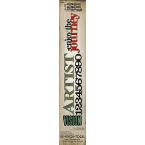 Sizzlits Deco. Strip Die - Stacked Artful Words by TH. UTGÅR