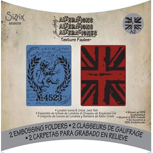 Embossing Folders 2PK - London Icons & Union J - UTGÅR