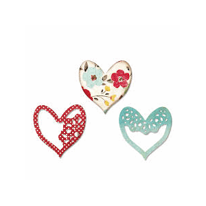 Thinlits Die Set 3PK - Alluring Hearts by Scrappy Cat