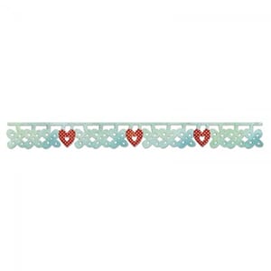 Sizzlits Decorative Strip Die - Flower & Heart Charms by Scr