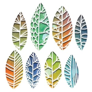 "Sizzix Thinlits Die by Tim Holtz Cut Out Leaves (8pcs) (664