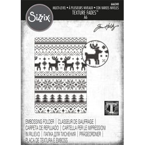 Sizzix Multi-Level Texture Fades by Tim Holtz Holiday Knit (