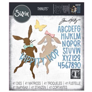 Sizzix Thinlits Die by Tim Holtz Vault Hippity Hop (8pcs) (6