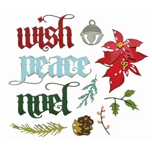 Sizzix Thinlits Die by Tim Holtz Vault Holiday Classic (12pc