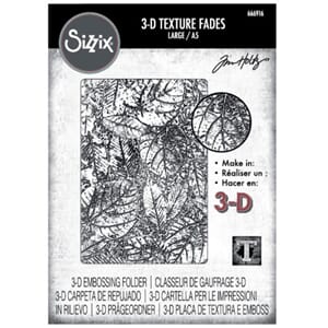 Sizzix 3D Texture Fades by Tim Holtz A5 Foliage Large (66691