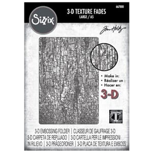 Sizzix 3D Texture Fades by Tim Holtz A5 Cracked Large (66700