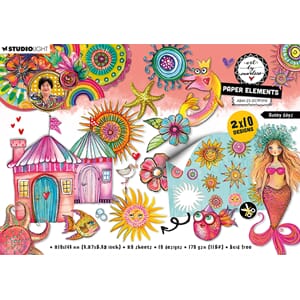 ABM Die-cut Designer Paper Pad Sunny days Art By Marlene 210