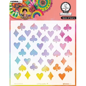 ABM Mask Queen of hearts Art By Marlene 203x203x1mm 1 PC nr.