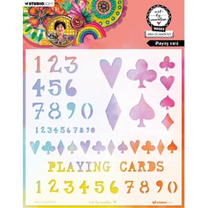 ABM Mask Playing card Art By Marlene 203x203x1mm 1 PC nr.322