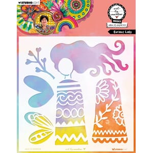 ABM Mask Curious lady Art By Marlene 203x203x1mm 1 PC nr.323