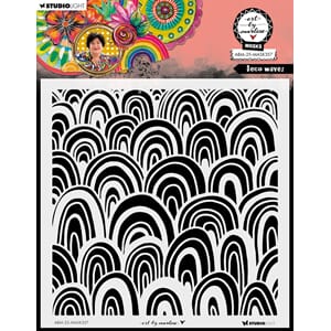 Art By Marlene Deco Waves Mask (ABM-25-MASK357)