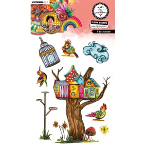 ABM Clear Stamp A bird mansion Art by Marlene 148x210x3mm 8