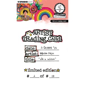 ABM Clear Stamp Artist trading card Art By Marlene 64x89x3mm