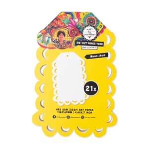 ABM Die-cut Paper Tags Moon style Art By Marlene 116x169x8mm