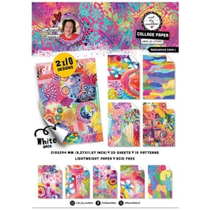Art By Marlene Handpainted Papers A4 Collage Paper Pad (ABM-