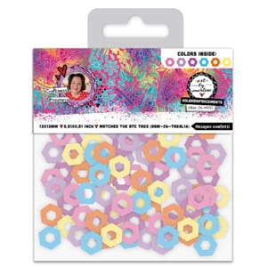 Art By Marlene Hole-Reinforcements Hexagon Confetti (ABM-26-