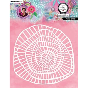 ABM Mask Funky spiral Art by Marlene 203x203x1mm 1 Piece