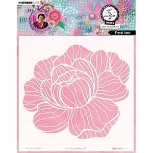 ABM Mask Floral lines Art by Marlene 203x203x1mm 1 Piece