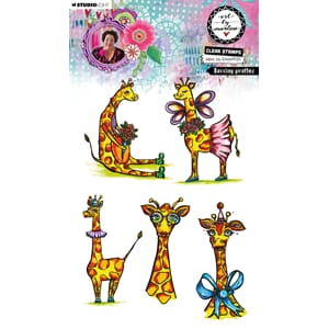 ABM Clear Stamp Dazzling giraffes Art by Marlene 148x210x3mm