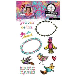 Art By Marlene Bird Talk Clear Stamp (ABM-26-STAMP964)