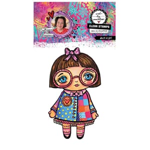Art By Marlene Just a Girl Clear Stamp (ABM-26-STAMP968)