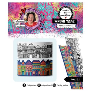 Art By Marlene Washi Tape Houses (ABM-26-WASH32)