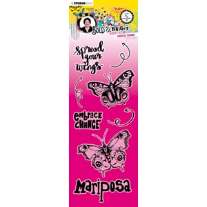 ABM Clear Stamp Embrace change Bold & Bright 100x240x3mm 8 P